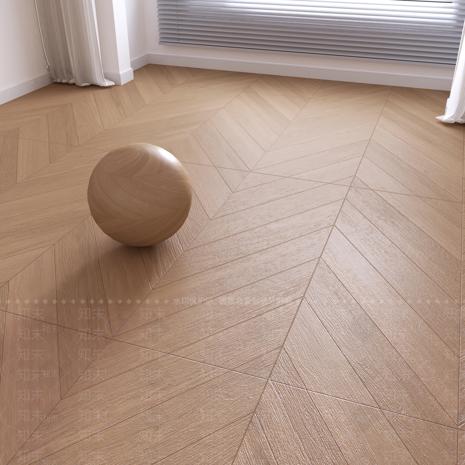 原木风瓷砖展厅3D模型下载【ID:1232108989】