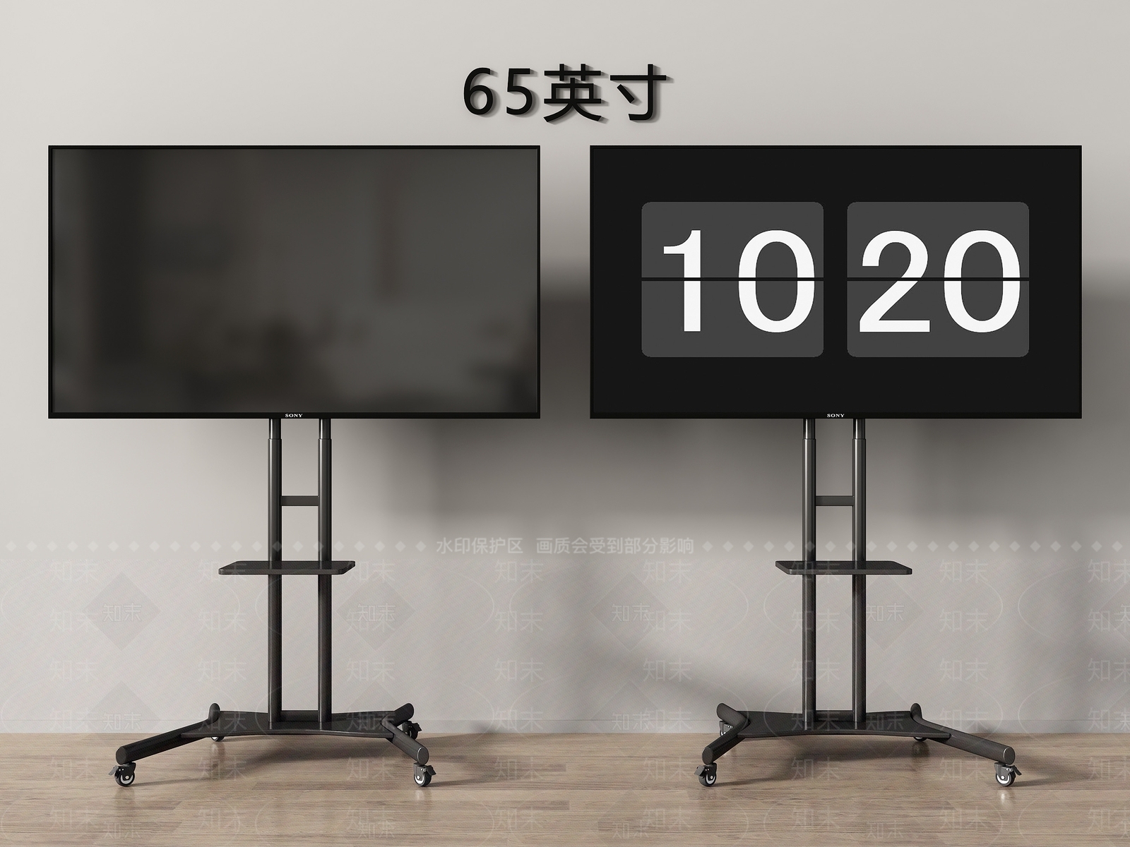 现代简约电视3D模型下载【ID:1232109744】