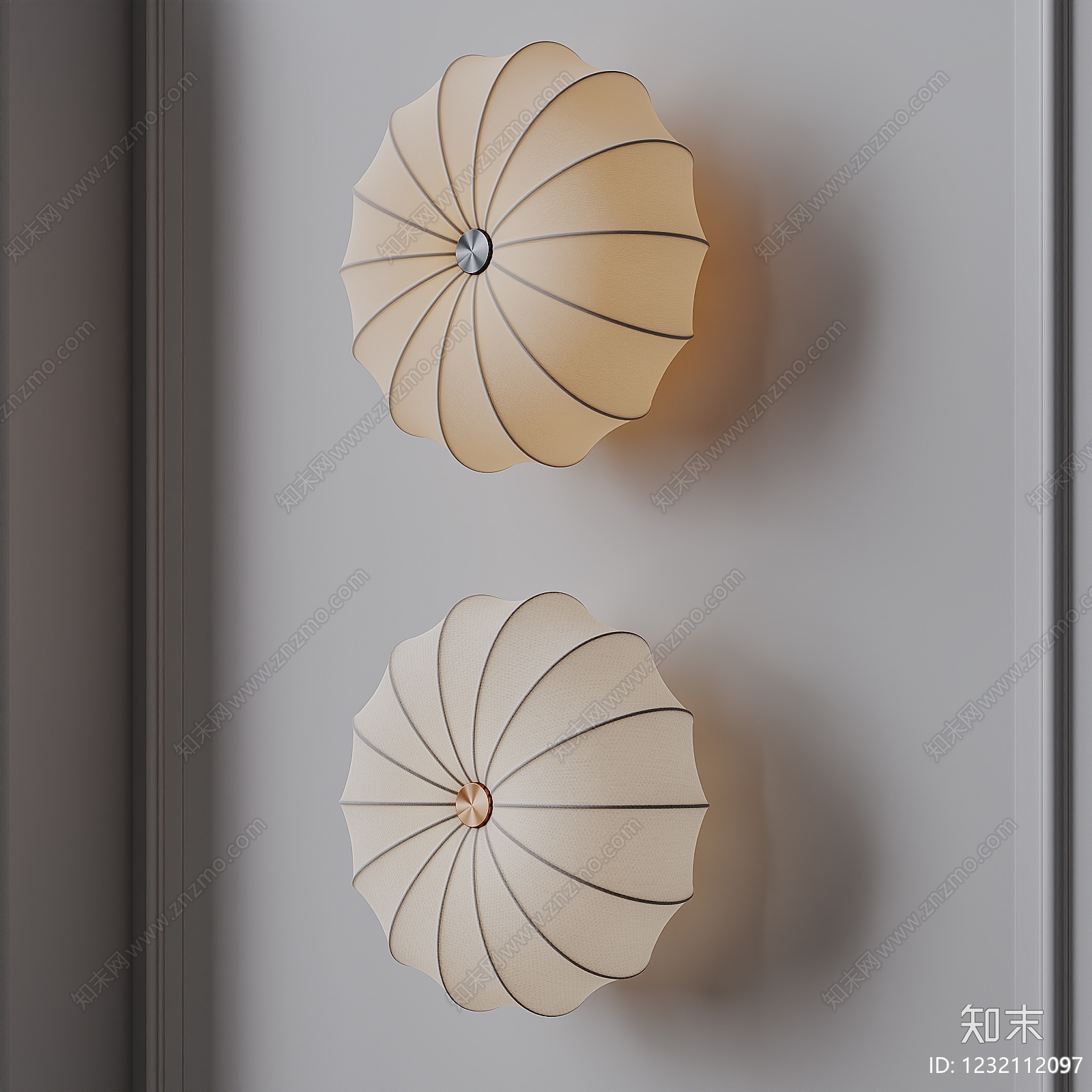奶油风床头壁灯SU模型下载【ID:1232112097】