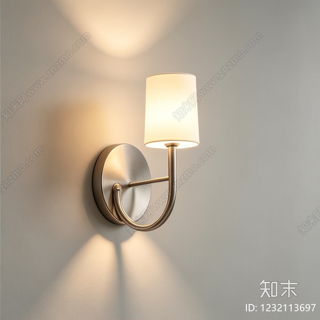 现代简约墙面壁灯SU模型下载【ID:1232113697】