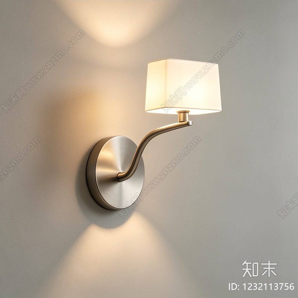 现代简约墙面壁灯SU模型下载【ID:1232113756】