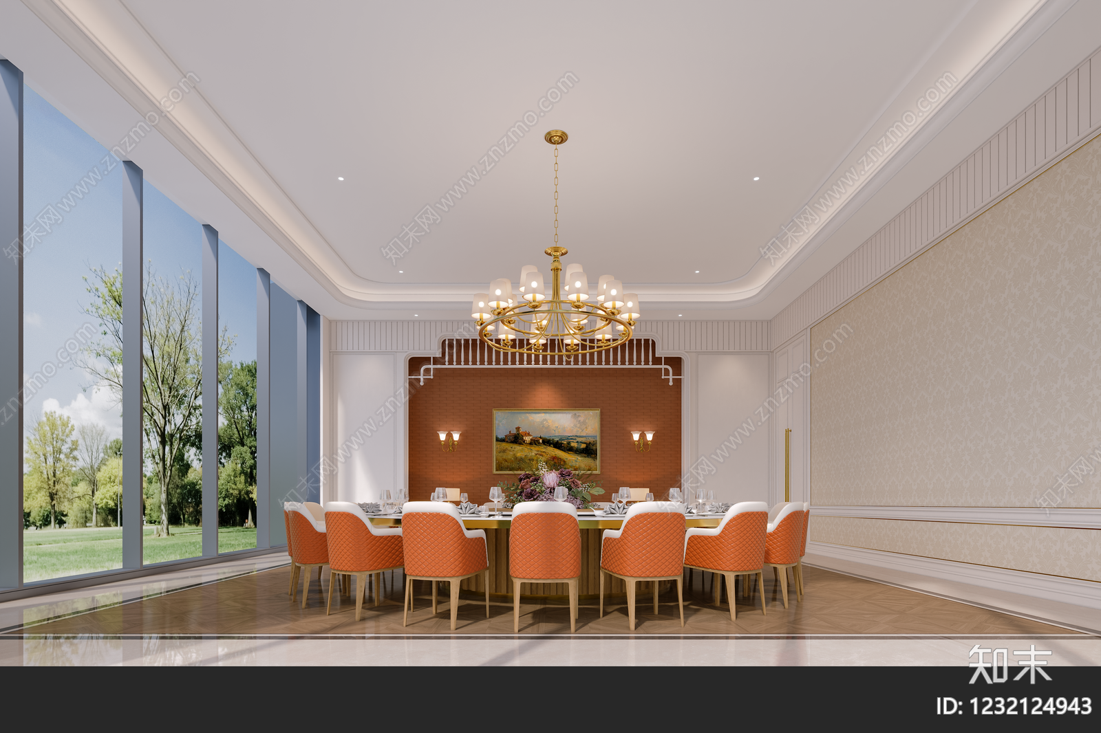 轻奢包厢3D模型下载【ID:1232124943】
