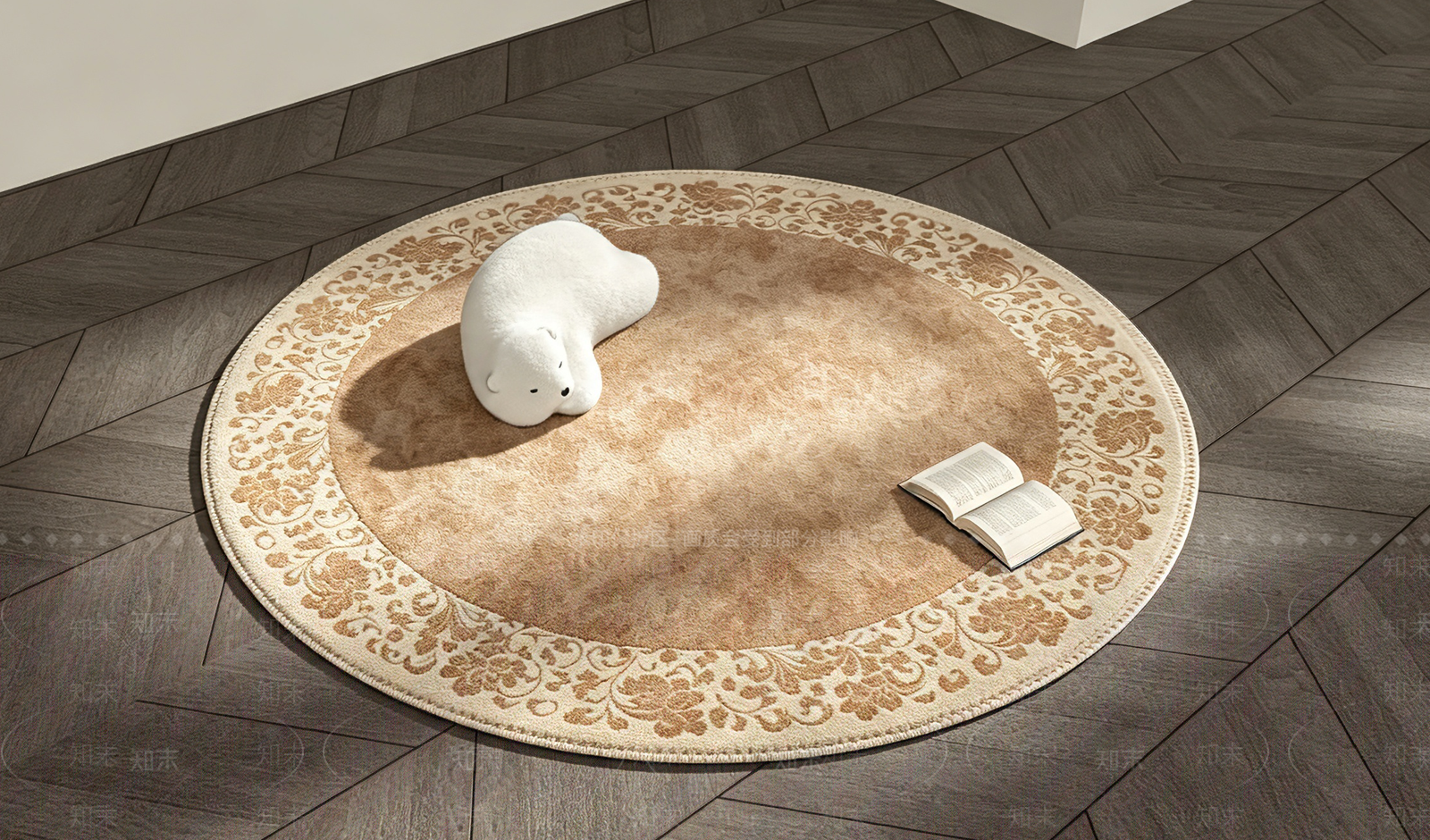 现代简约圆形地毯3D模型下载【ID:1232124902】