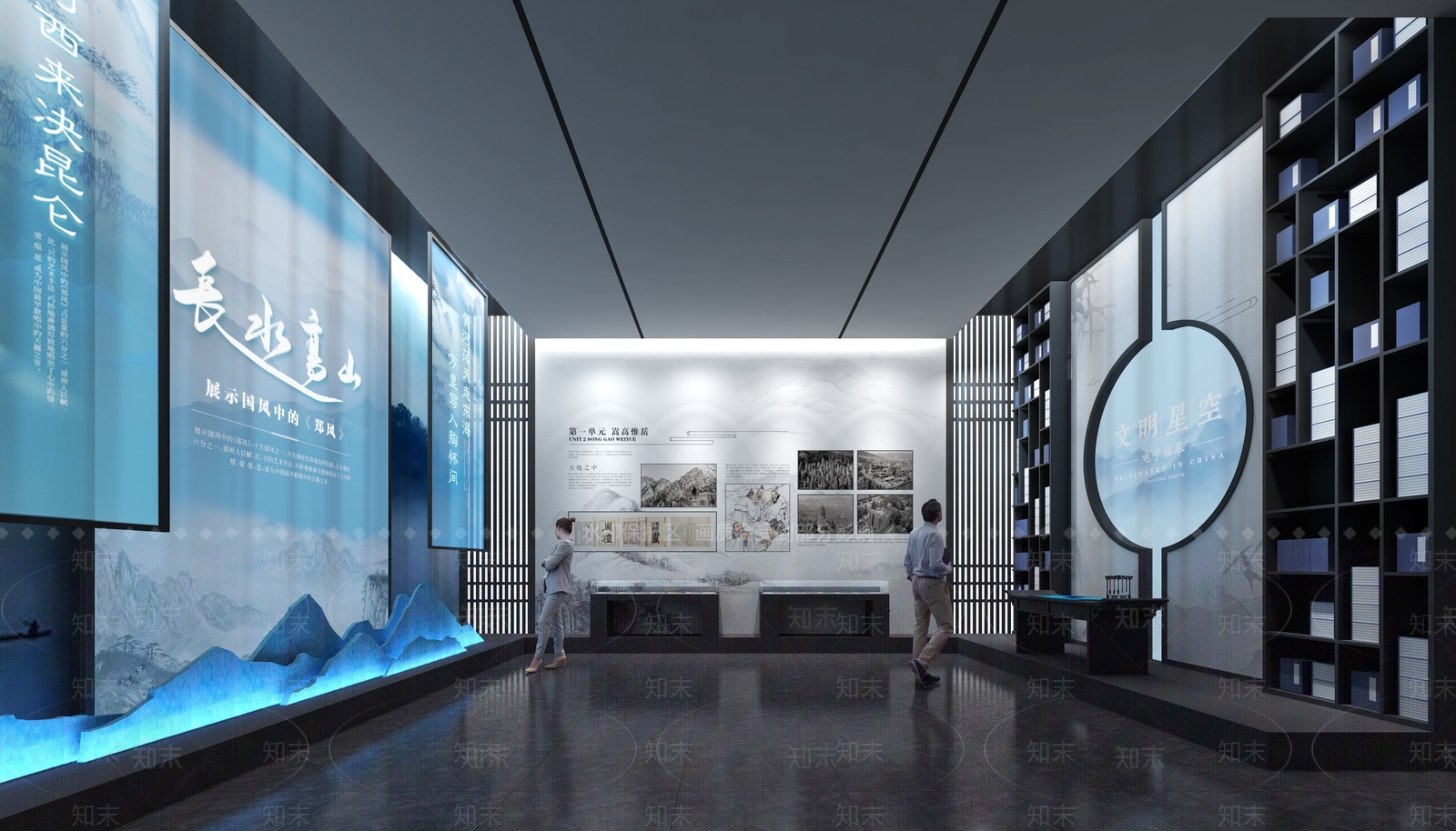新中式其他文化展厅3D模型下载【ID:1232125509】
