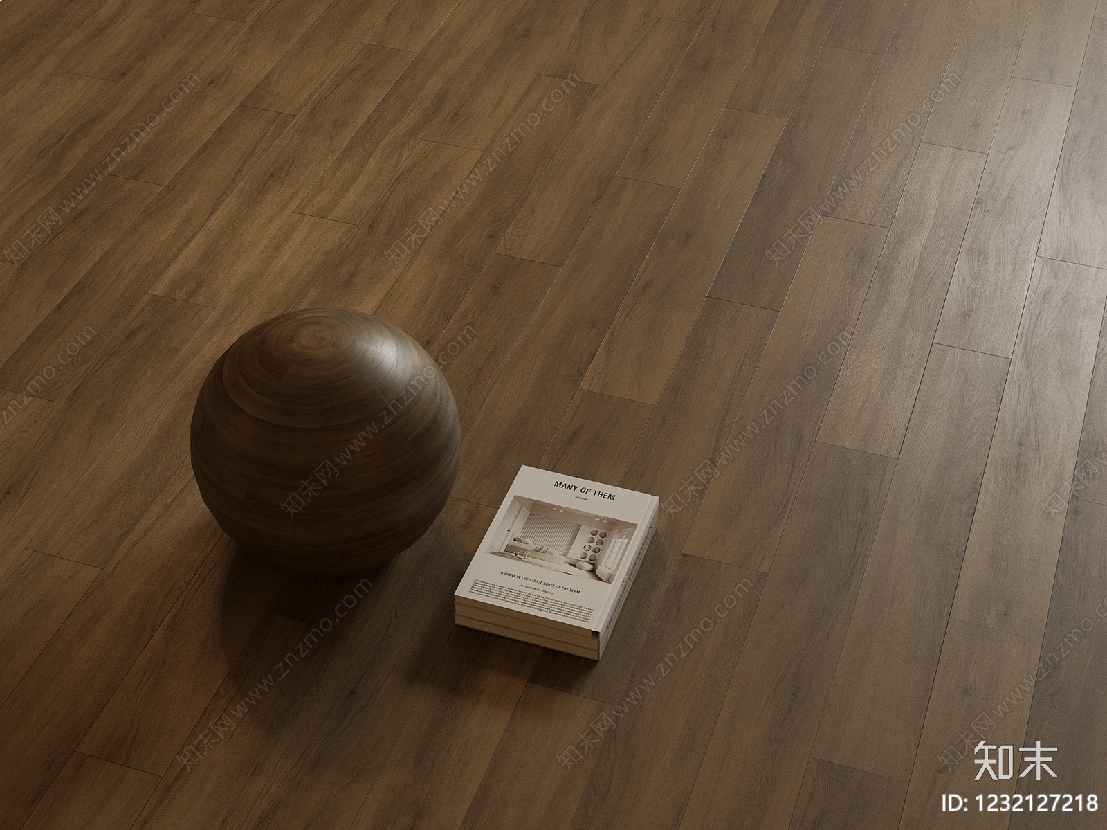 原木风地板SU模型下载【ID:1232127218】