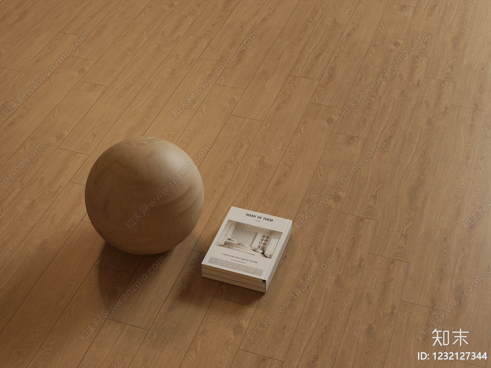 原木风地板SU模型下载【ID:1232127344】