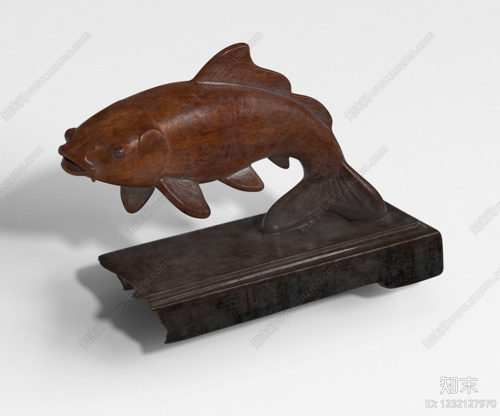 中式雕塑摆件3D模型下载【ID:1232127970】