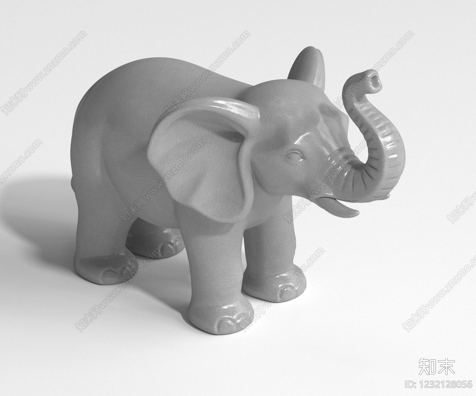 中式雕塑摆件3D模型下载【ID:1232128056】