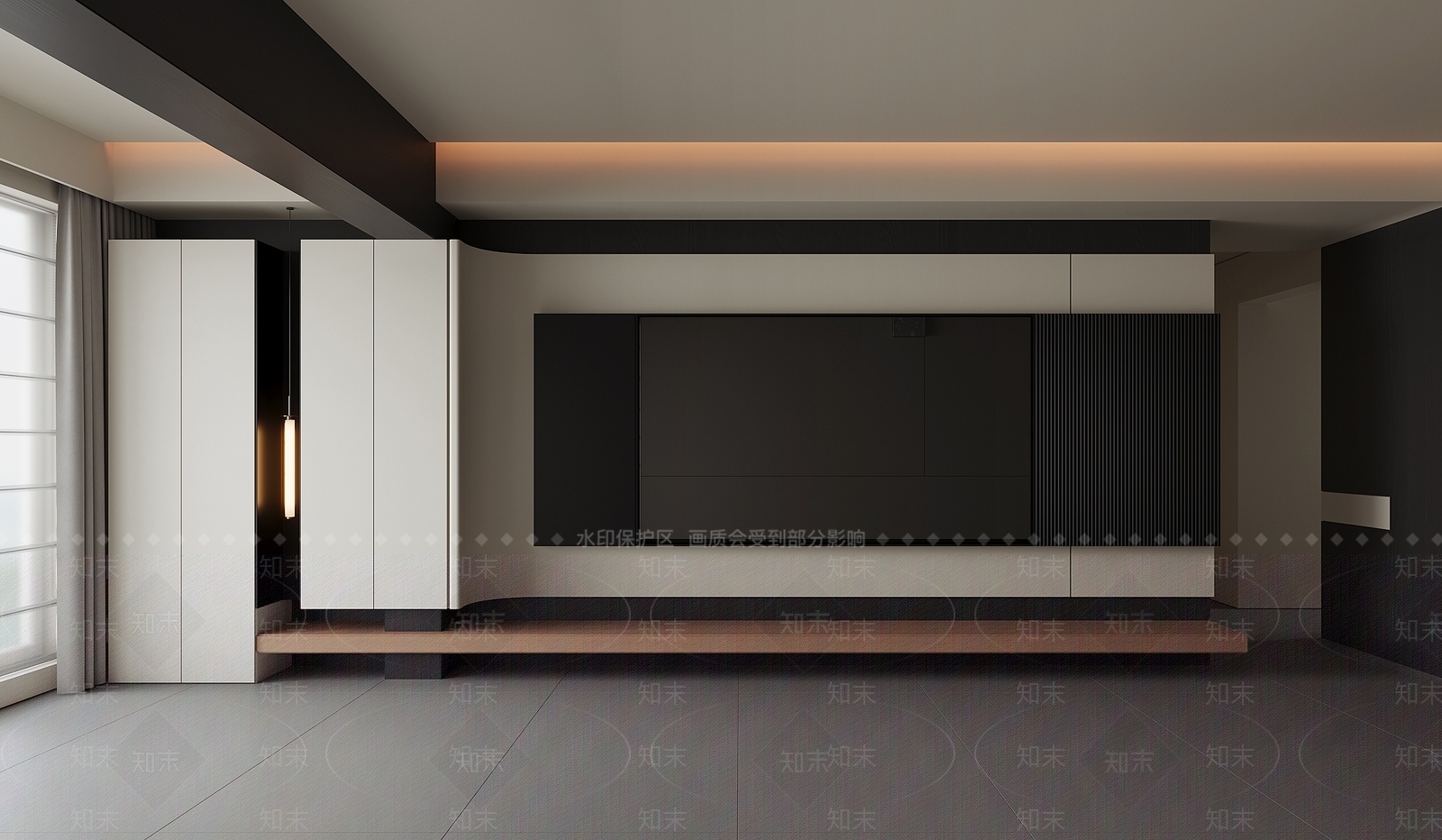 意式极简电视背景墙3D模型下载【ID:1232128094】