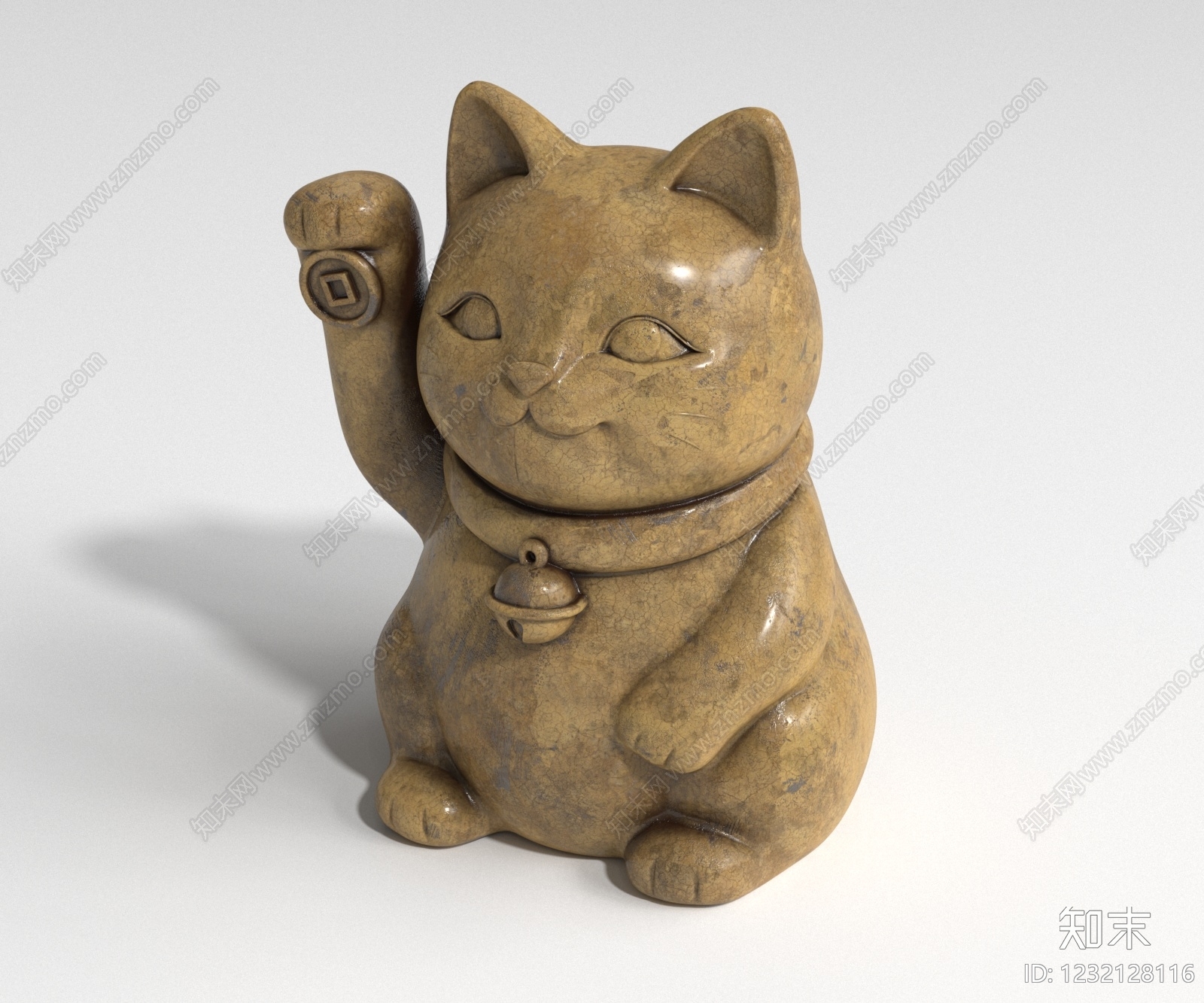 中式雕塑摆件3D模型下载【ID:1232128116】