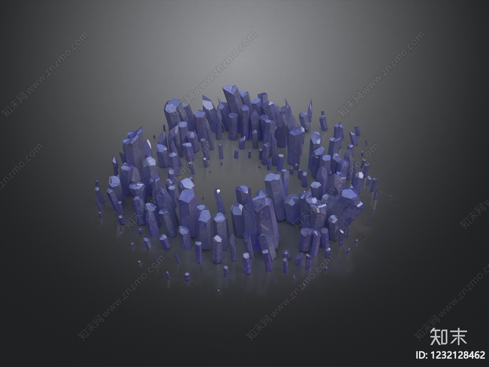 未来主义雕塑摆件3D模型下载【ID:1232128462】