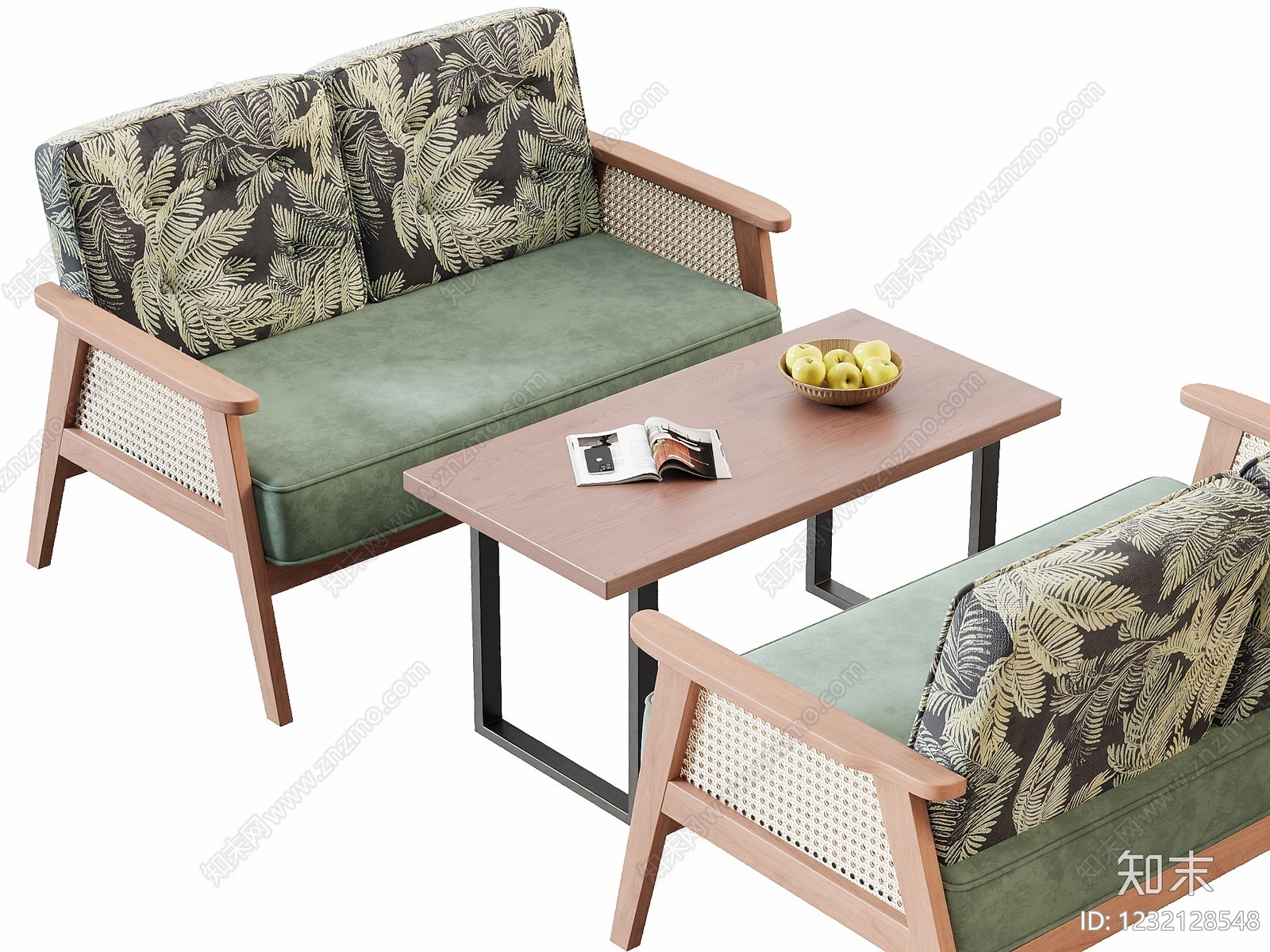 北欧沙发组合3D模型下载【ID:1232128548】