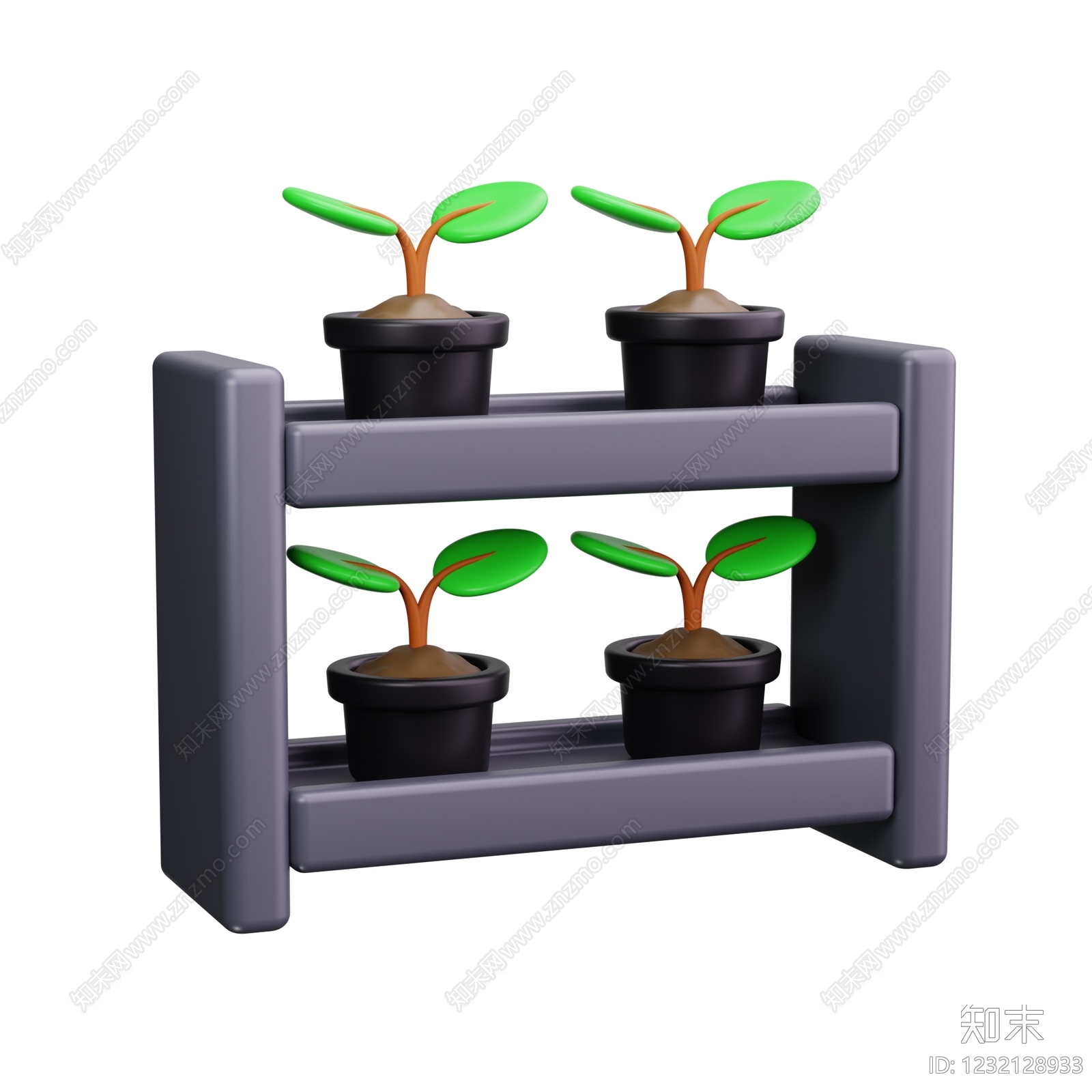 现代简约花架3D模型下载【ID:1232128933】