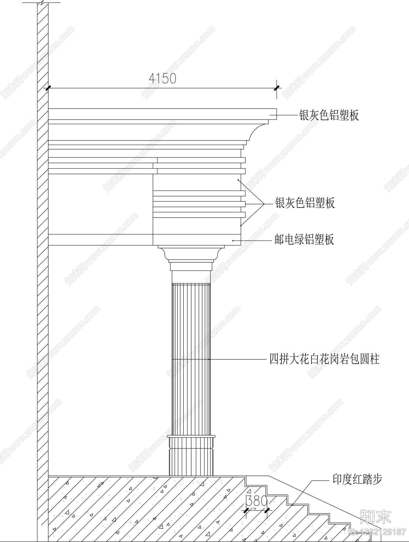 办公楼建筑cad施工图下载【ID:1232129187】