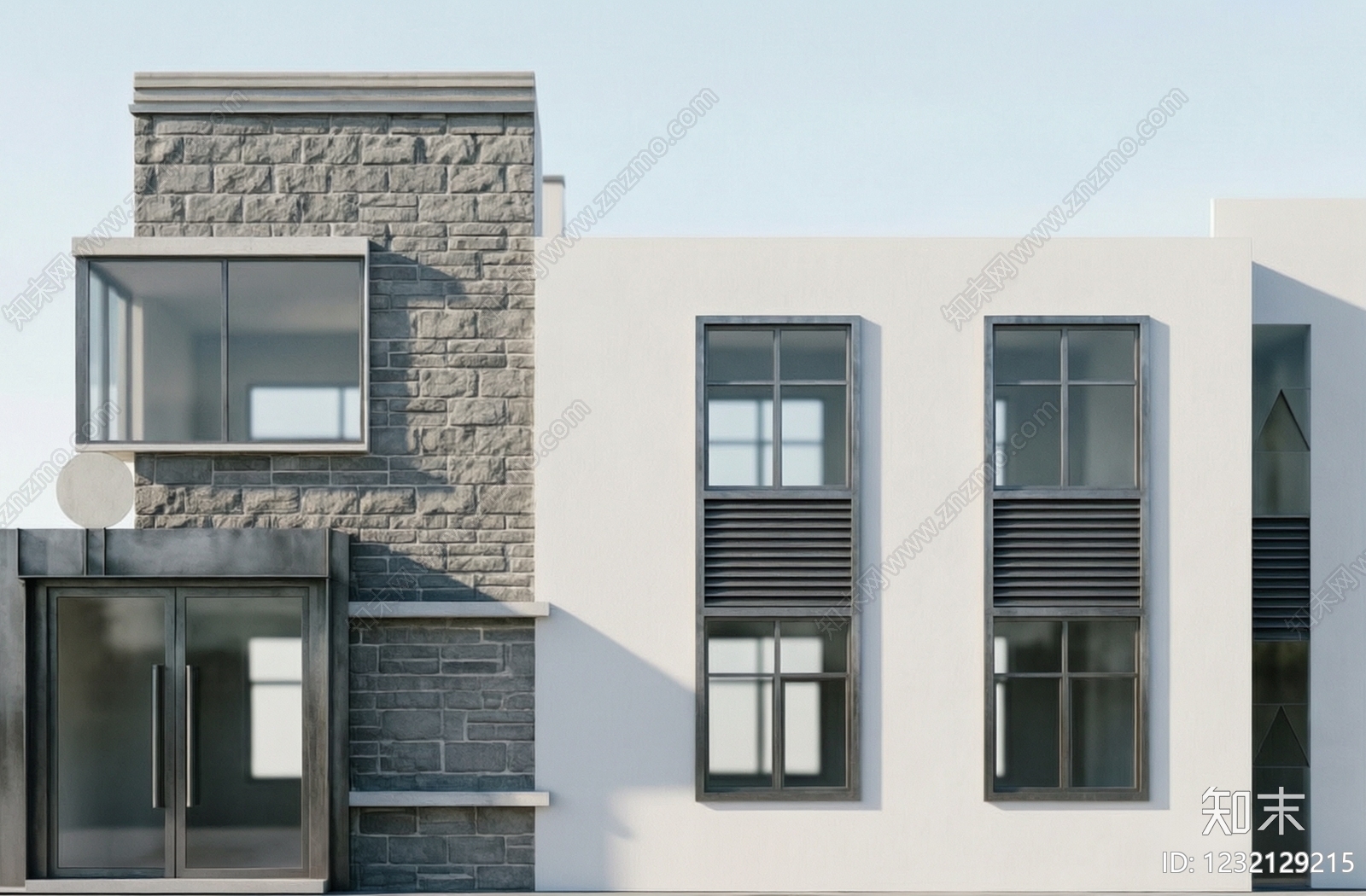 办公楼建筑cad施工图下载【ID:1232129215】
