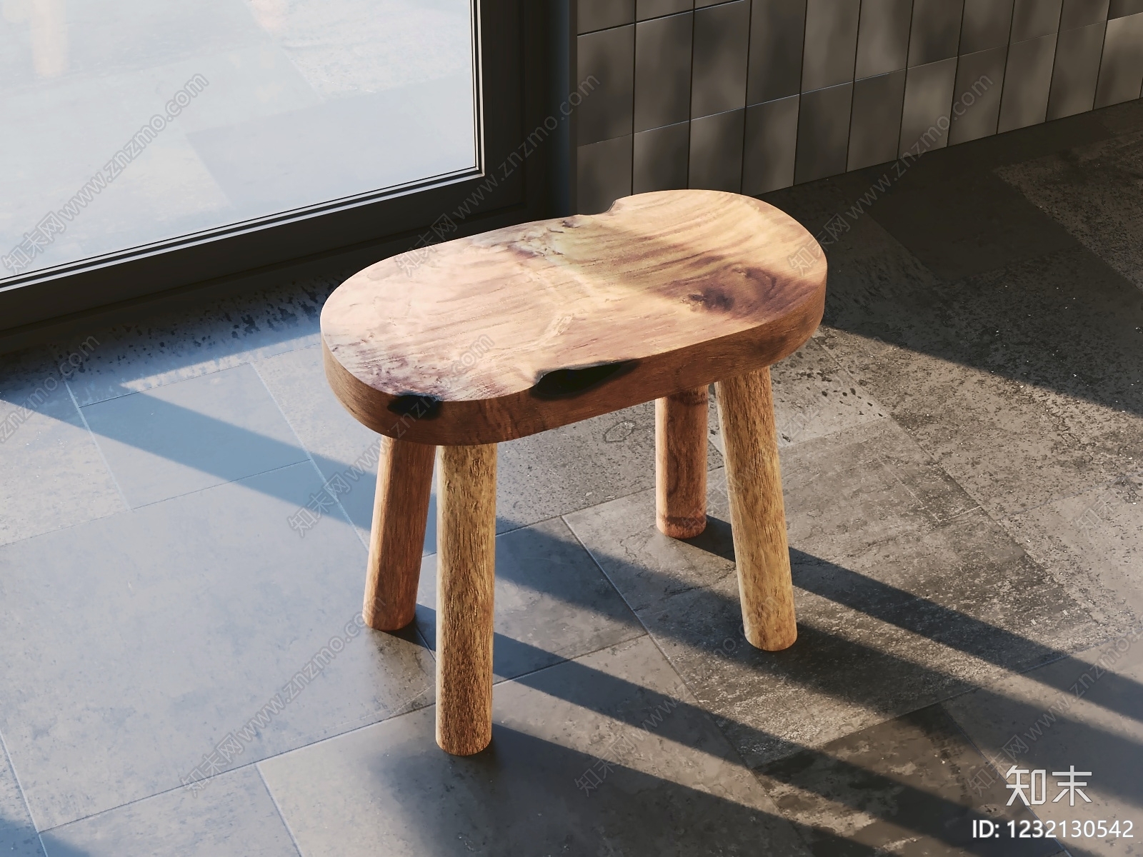 原木风其他凳子3D模型下载【ID:1232130542】