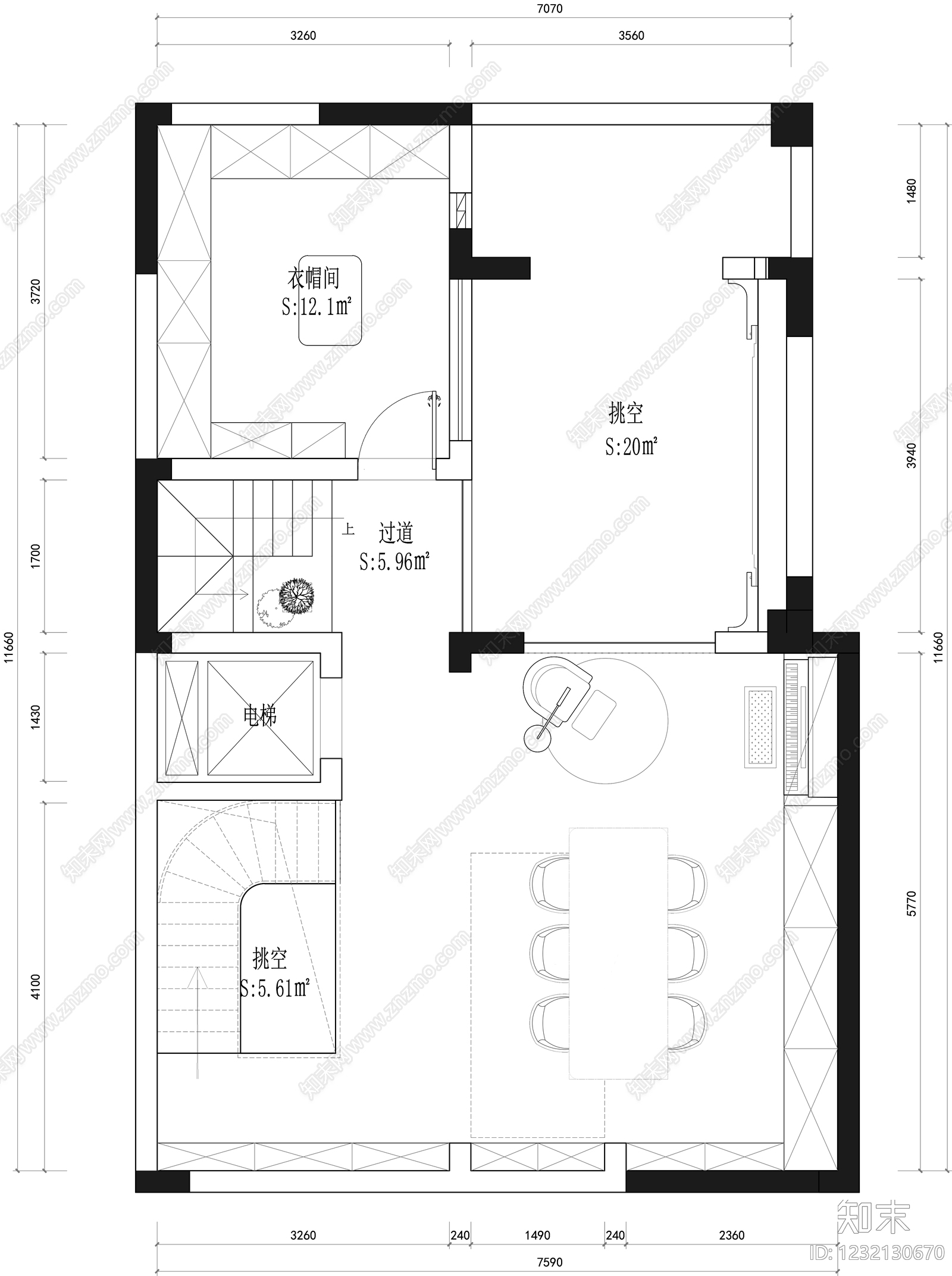 别墅cad施工图下载【ID:1232130670】