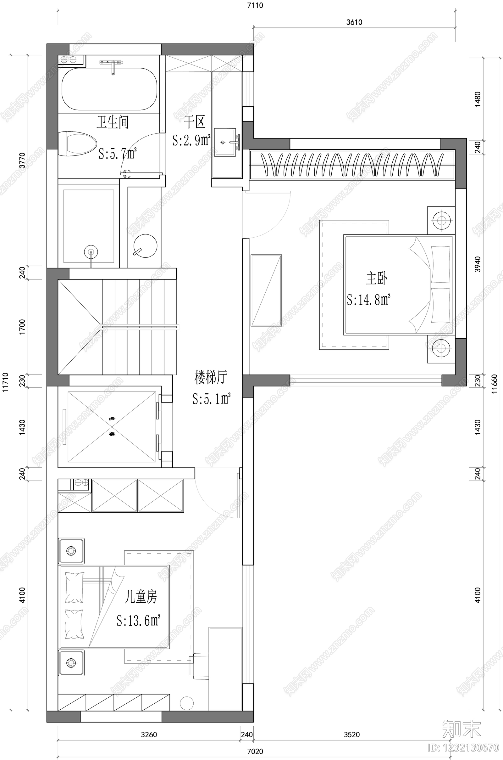 别墅cad施工图下载【ID:1232130670】