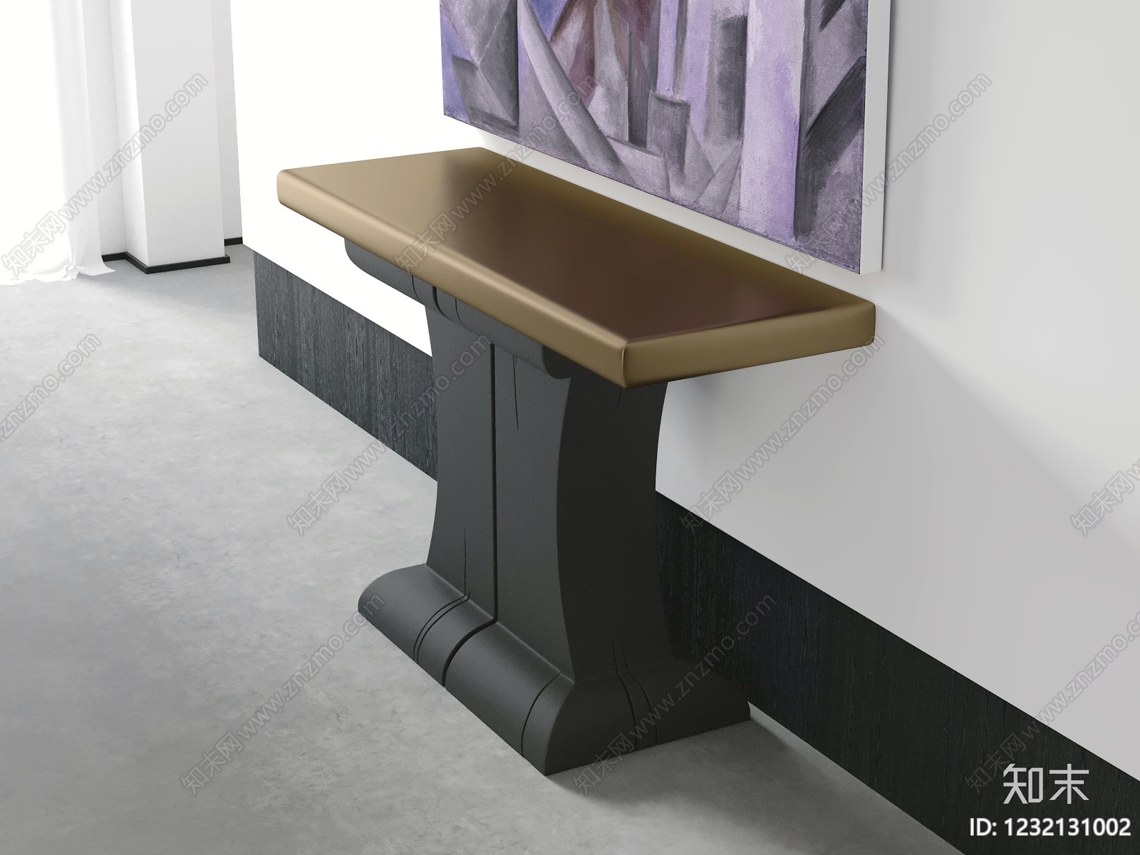轻奢条案3D模型下载【ID:1232131002】
