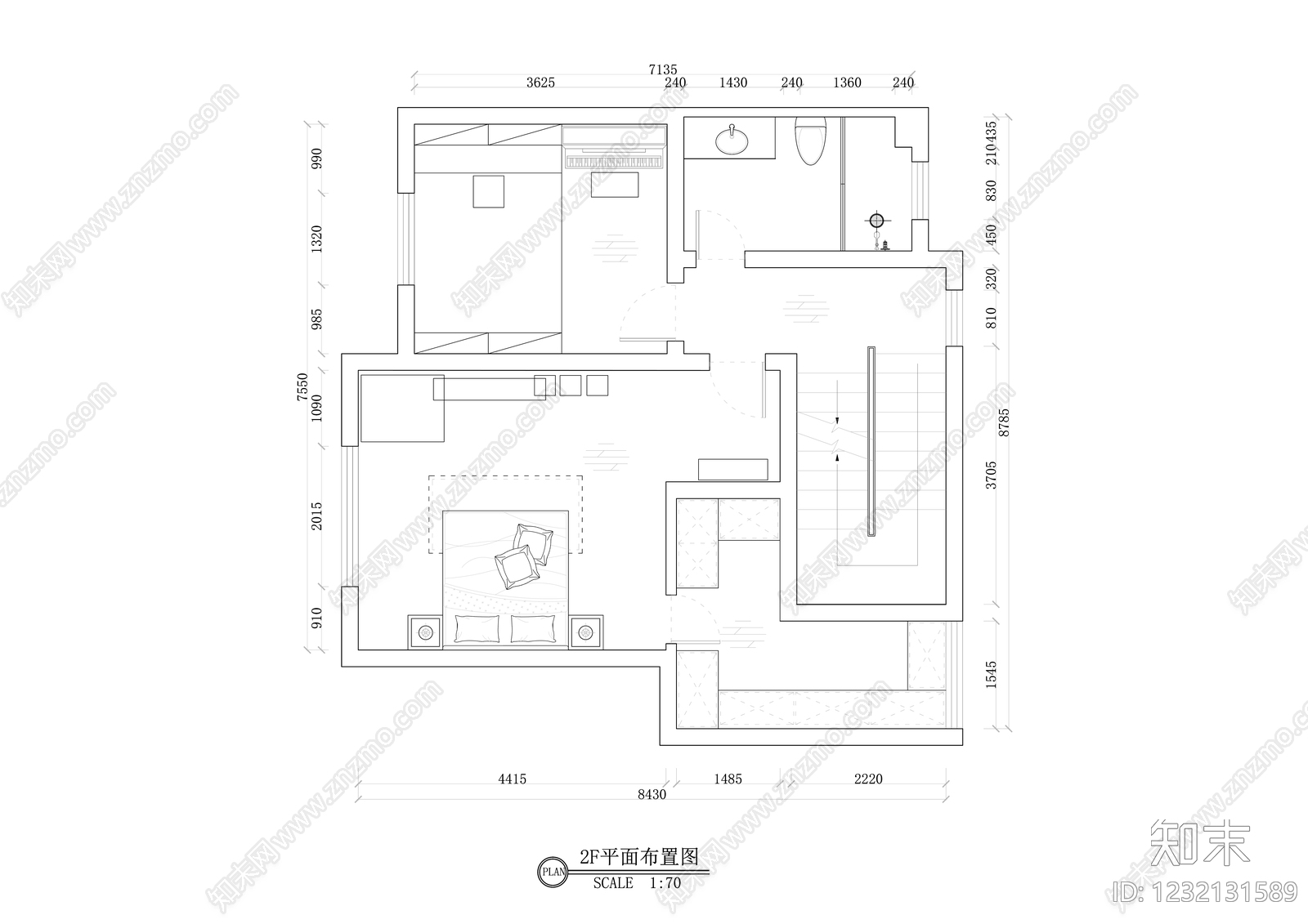 别墅cad施工图下载【ID:1232131589】