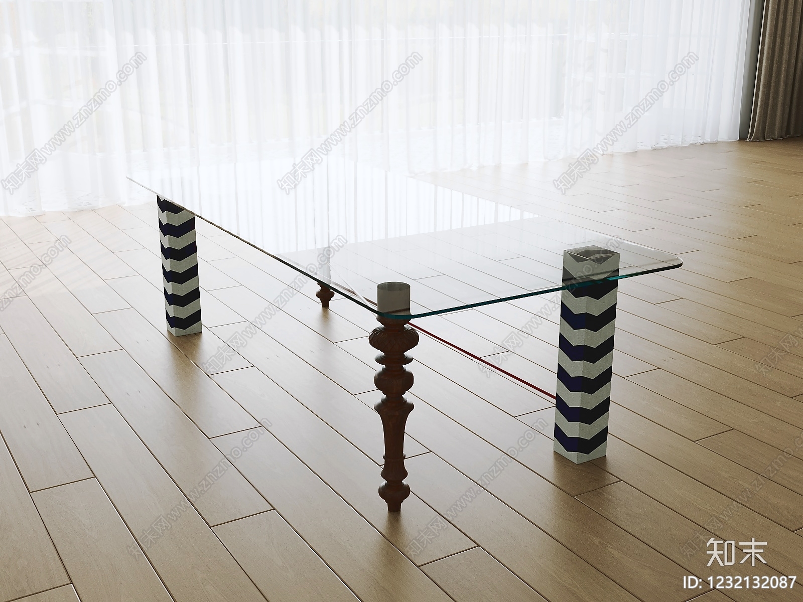 孟菲斯餐桌3D模型下载【ID:1232132087】