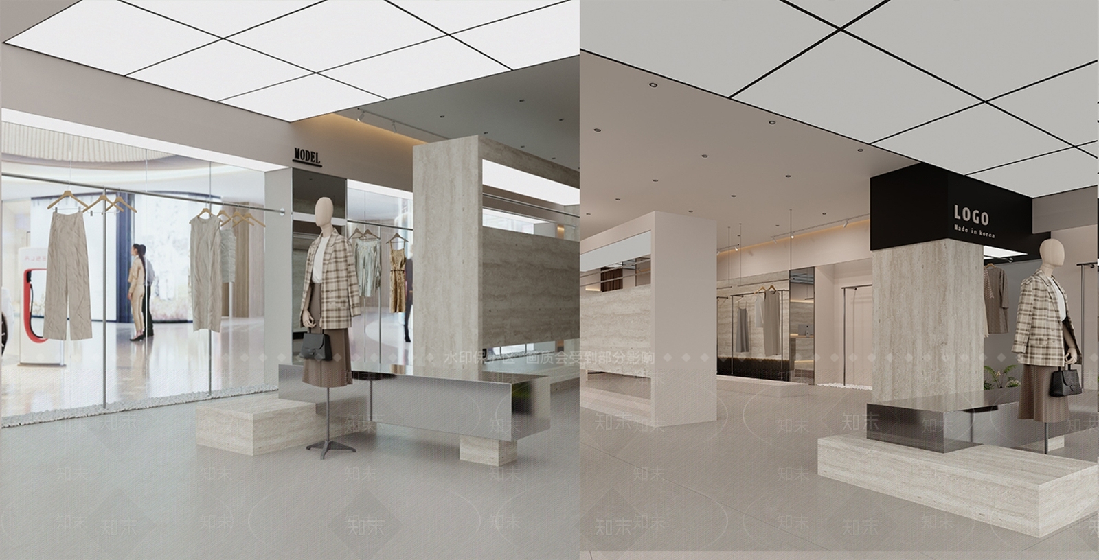 服装店3D模型下载【ID:1232133470】