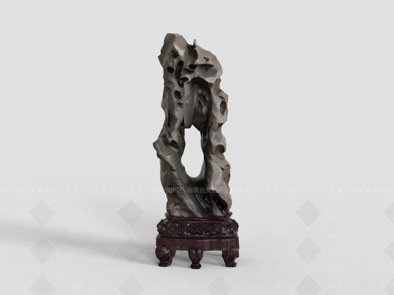 中式雕塑摆件3D模型下载【ID:1232135605】