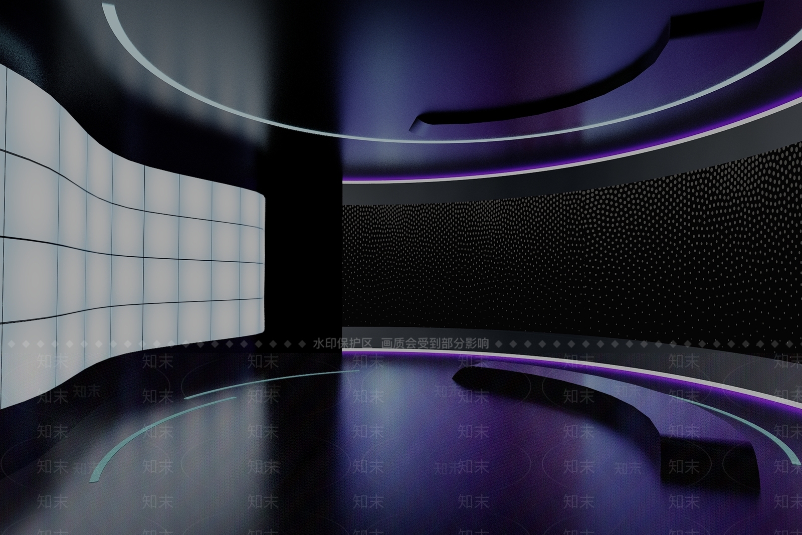 未来主义直播间3D模型下载【ID:1232135607】
