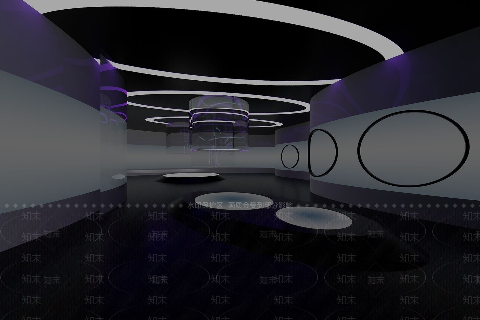 未来主义直播间3D模型下载【ID:1232135607】