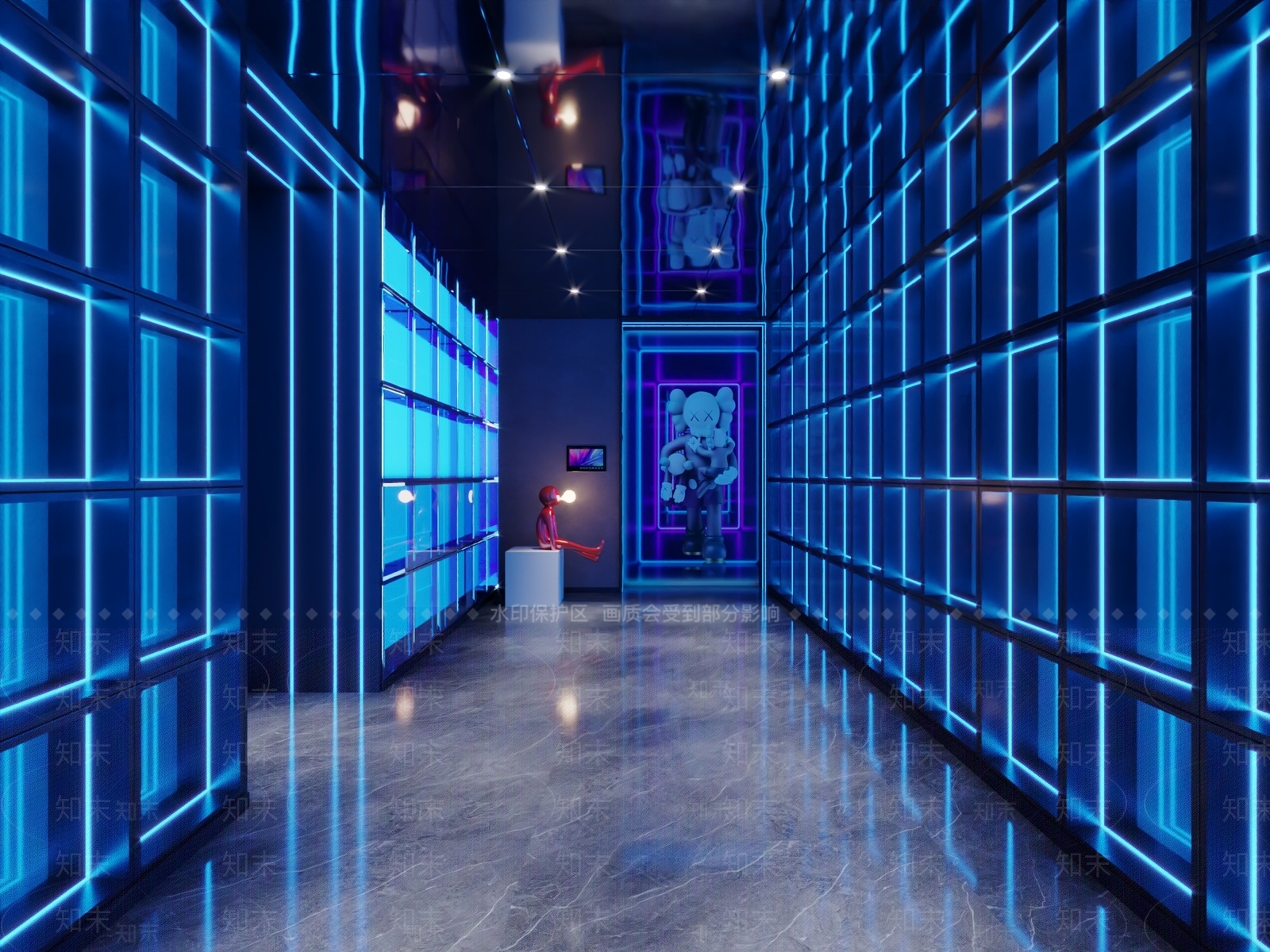 赛博朋克风KTV3D模型下载【ID:1232135852】