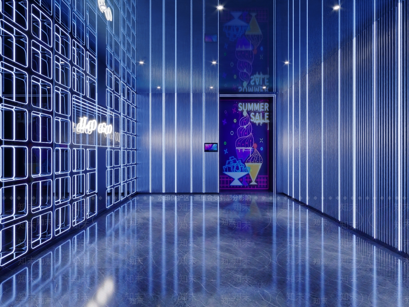 赛博朋克风KTV3D模型下载【ID:1232136079】