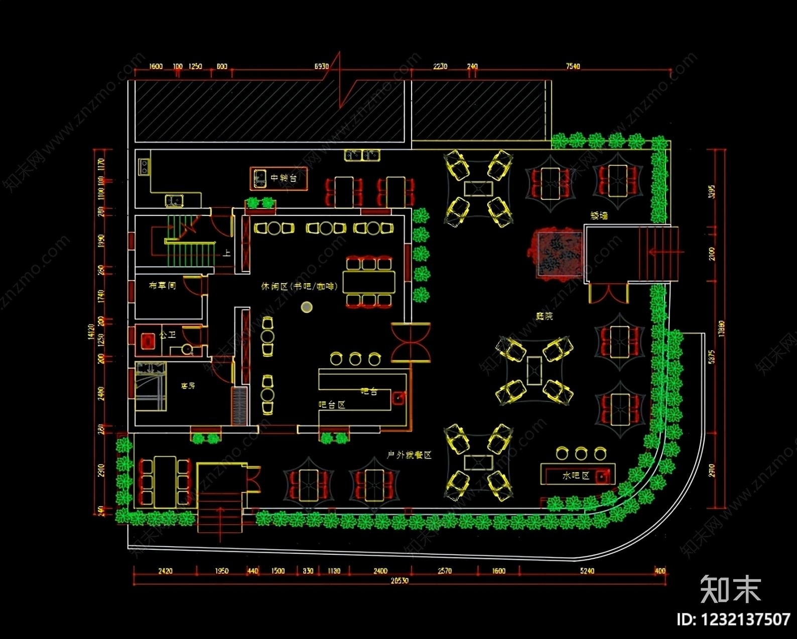 网吧CAD图纸