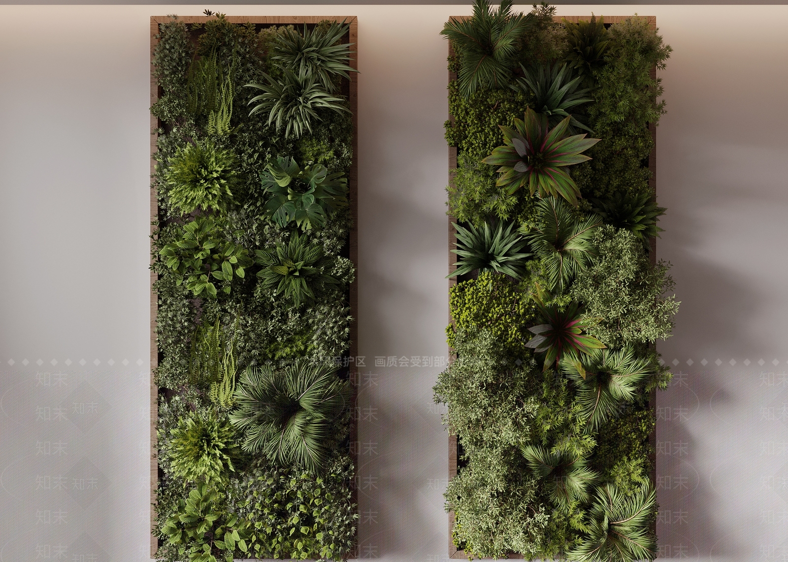 现代垂直绿化3D模型下载【ID:1232138263】