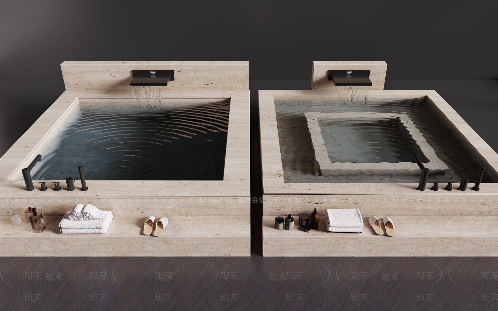 意式极简卫浴展厅3D模型下载【ID:1232139661】