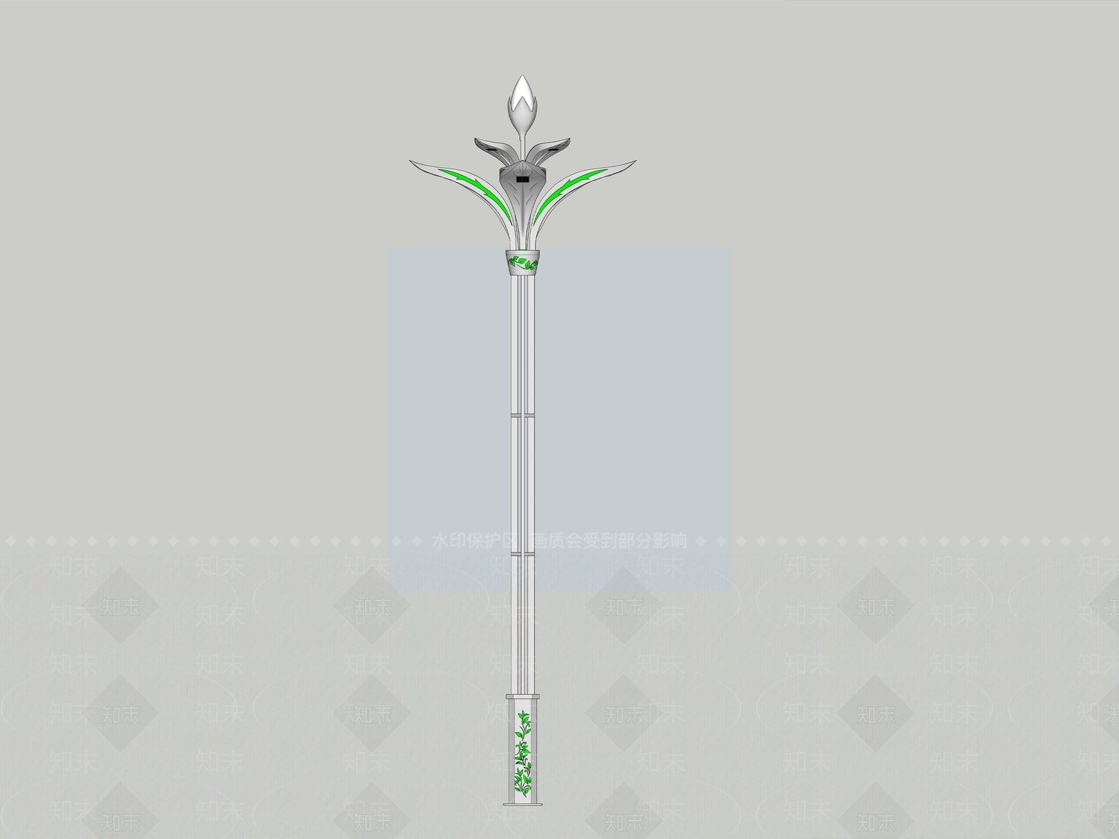现代景观灯SU模型下载【ID:1232140367】