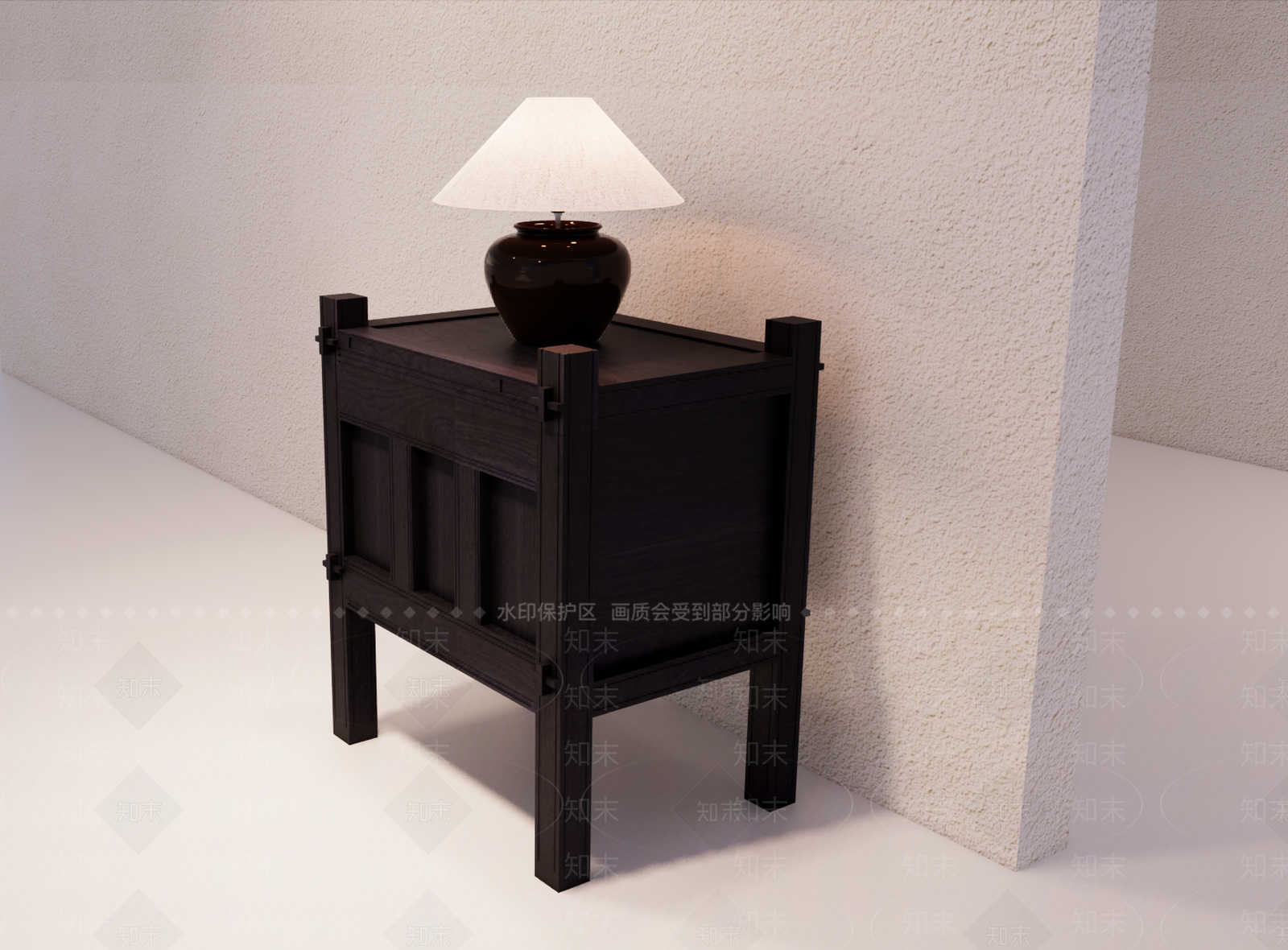 新中式玄关柜3D模型下载【ID:1232141674】
