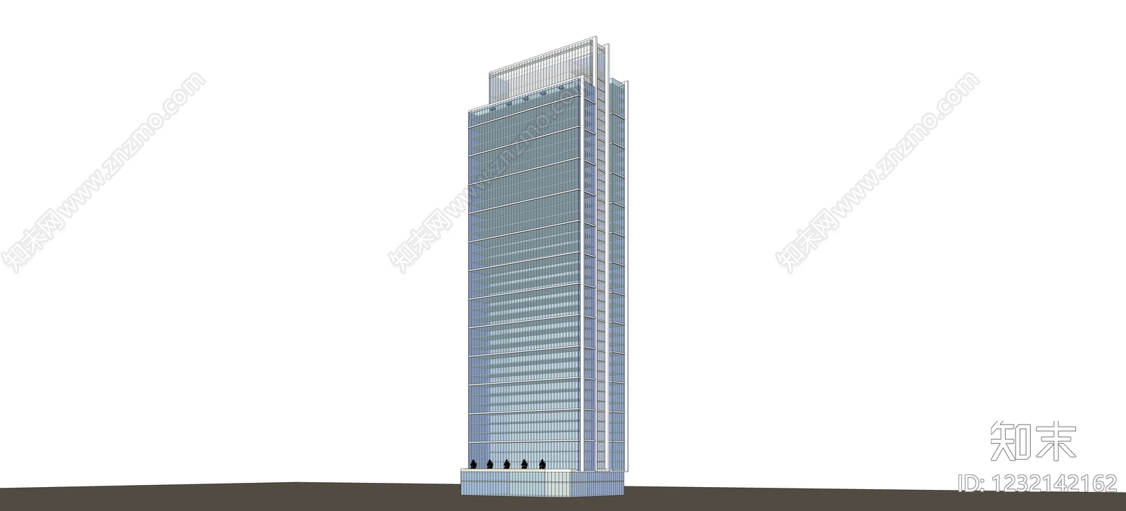 现代主义写字楼SU模型下载【ID:1232142162】
