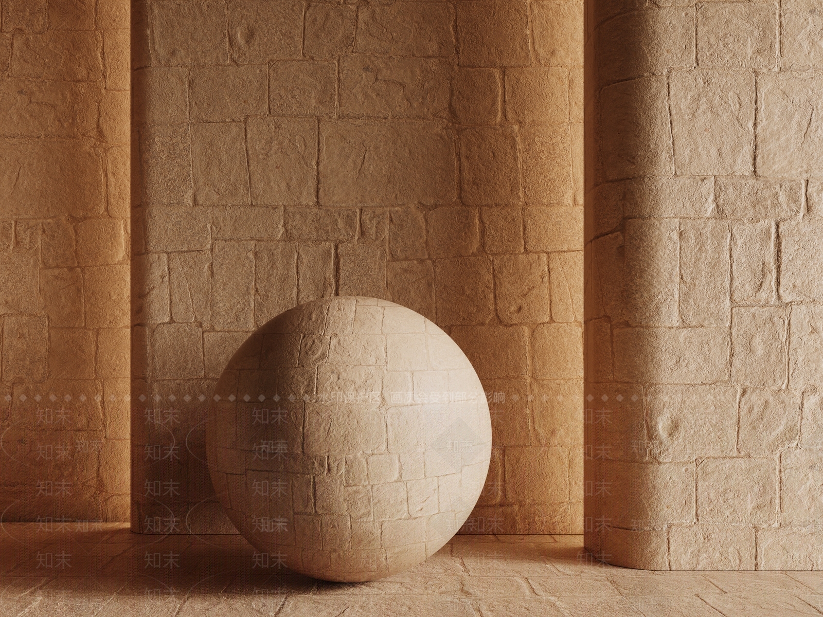 极简砖3D模型下载【ID:1232142401】