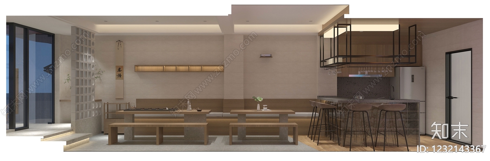 侘寂民宿3D模型下载【ID:1232143367】