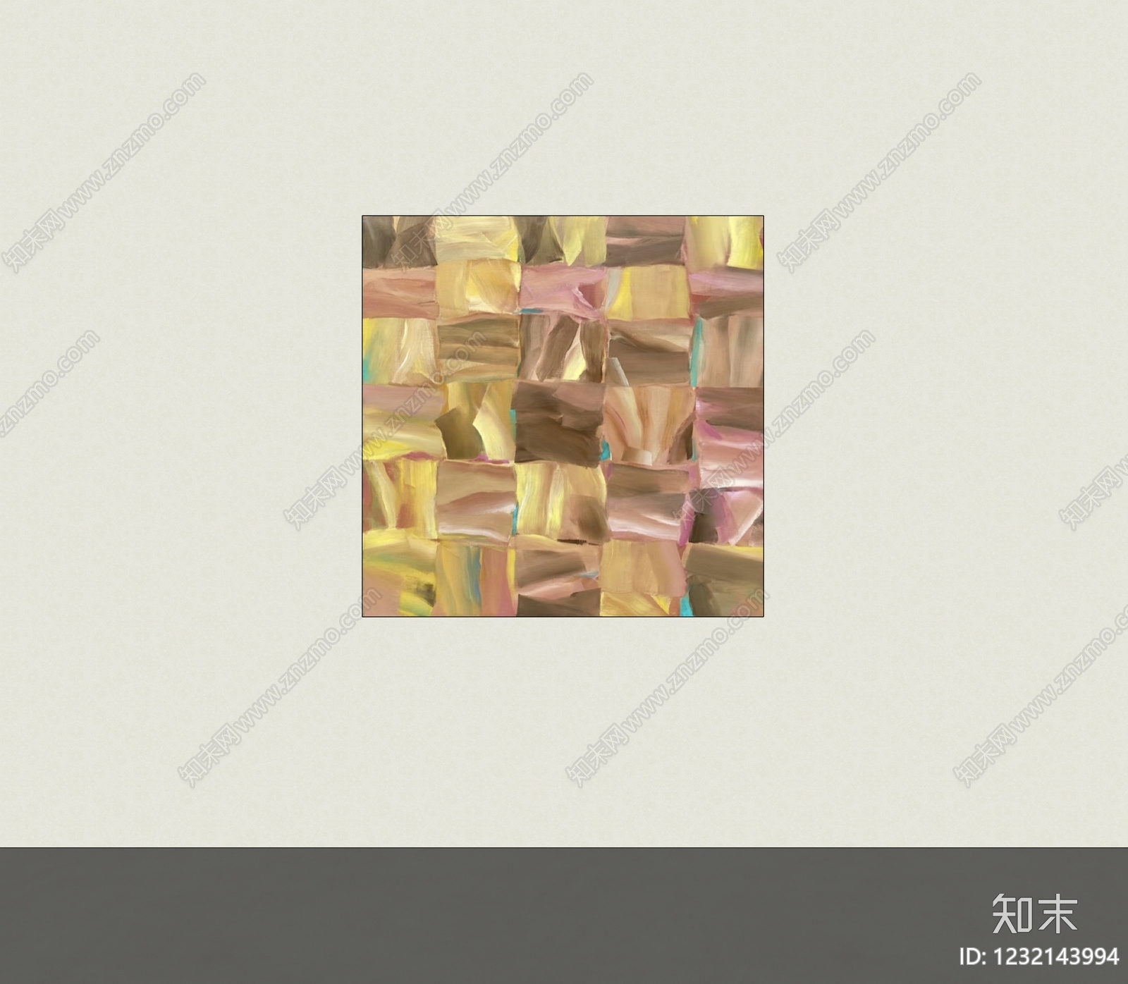 极简抽象画SU模型下载【ID:1232143994】
