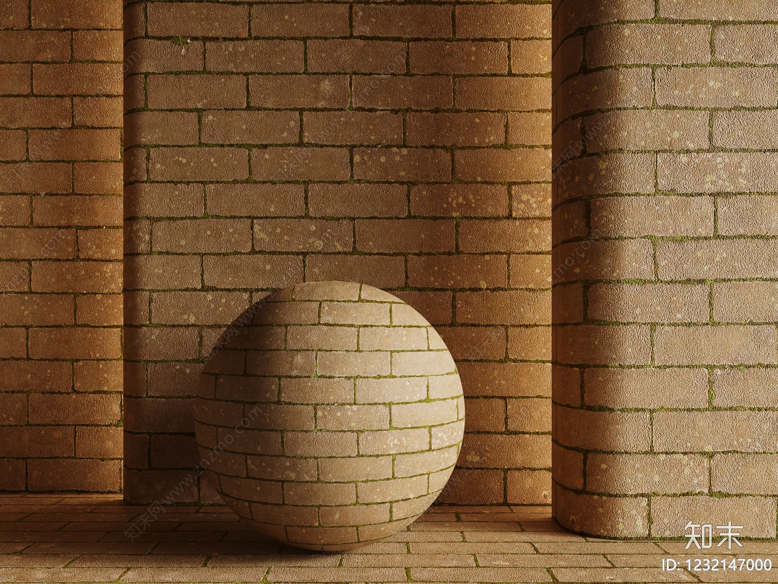 极简地砖3D模型下载【ID:1232147000】