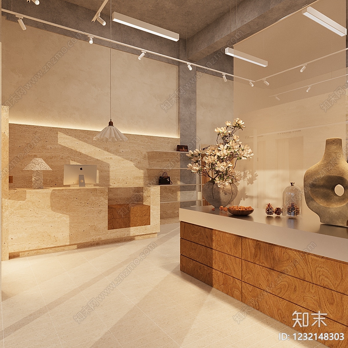 侘寂服装店3D模型下载【ID:1232148303】