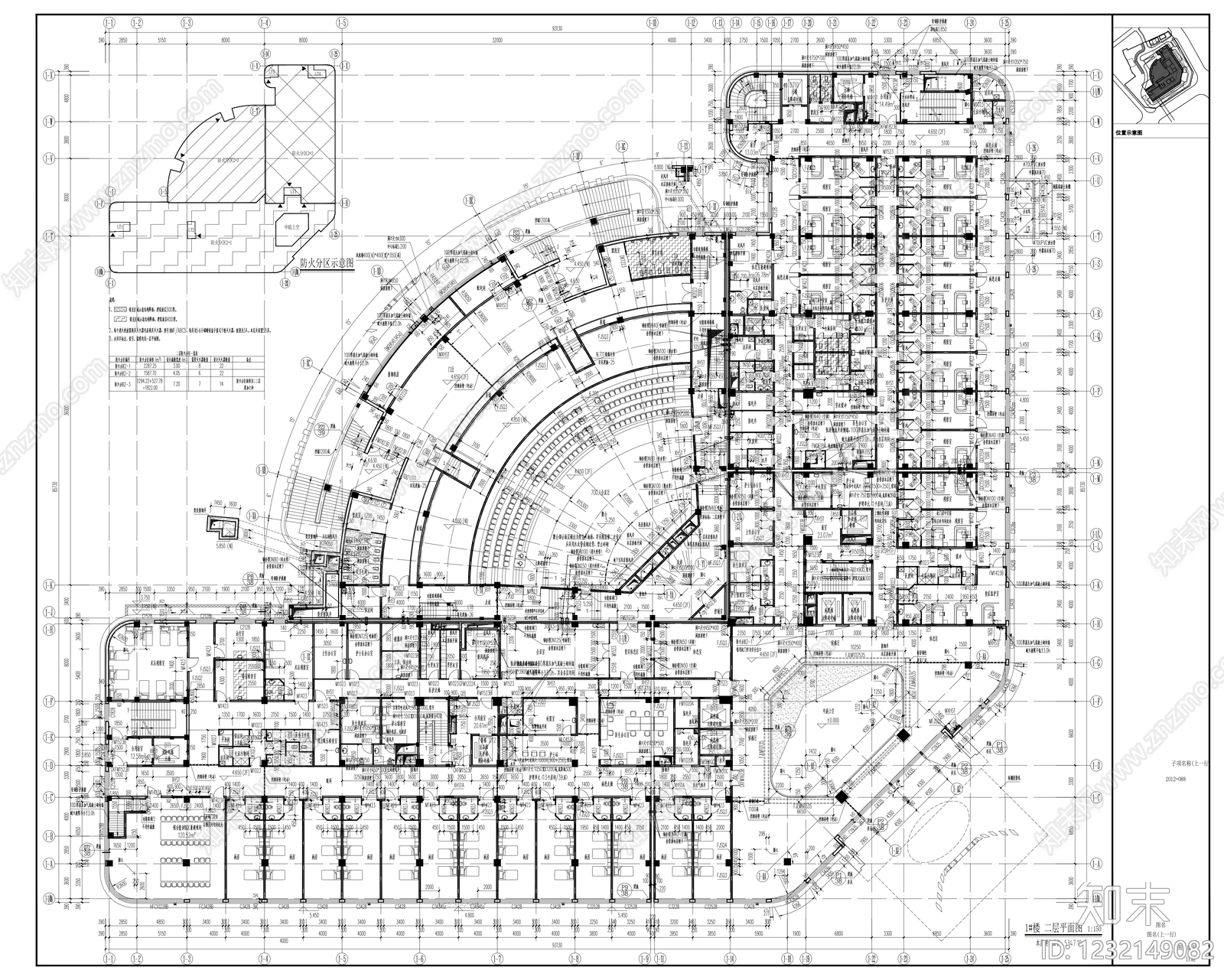 医院建筑cad施工图下载【ID:1232149082】