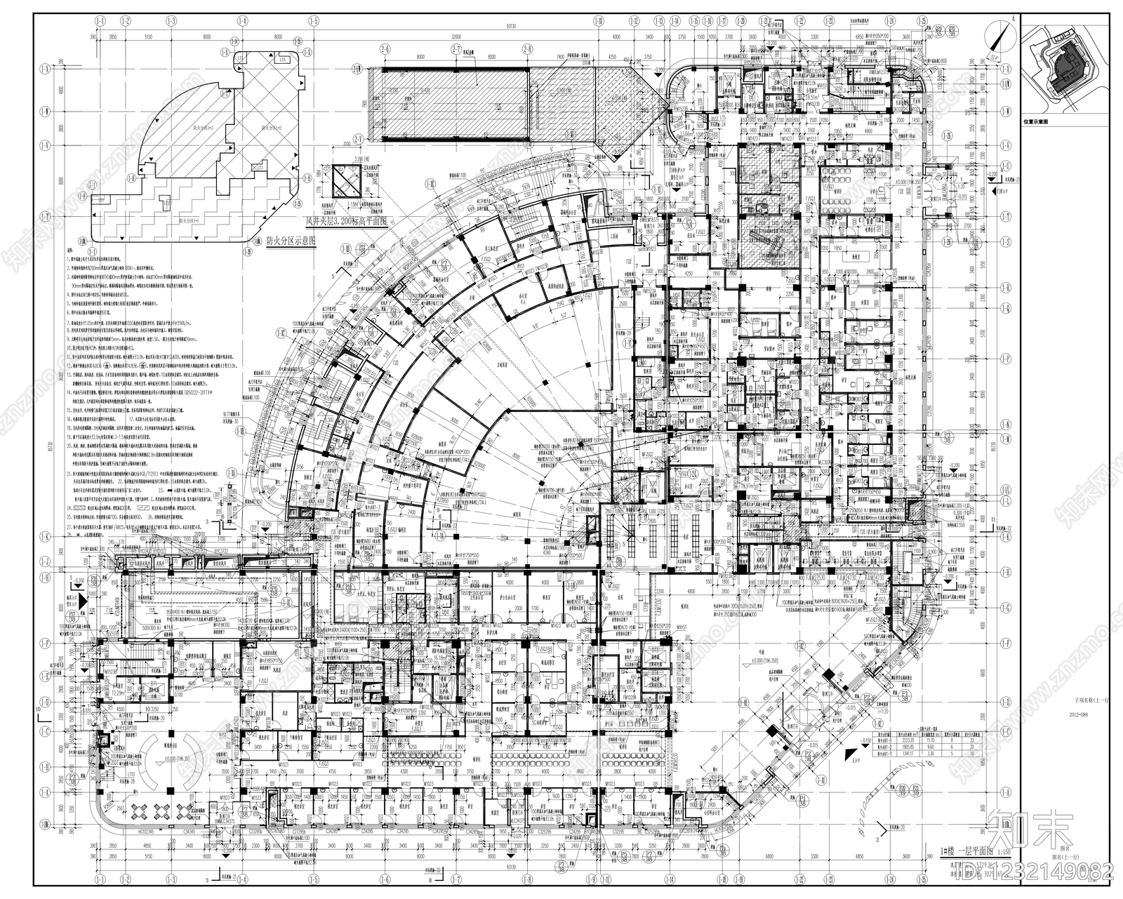 医院建筑cad施工图下载【ID:1232149082】