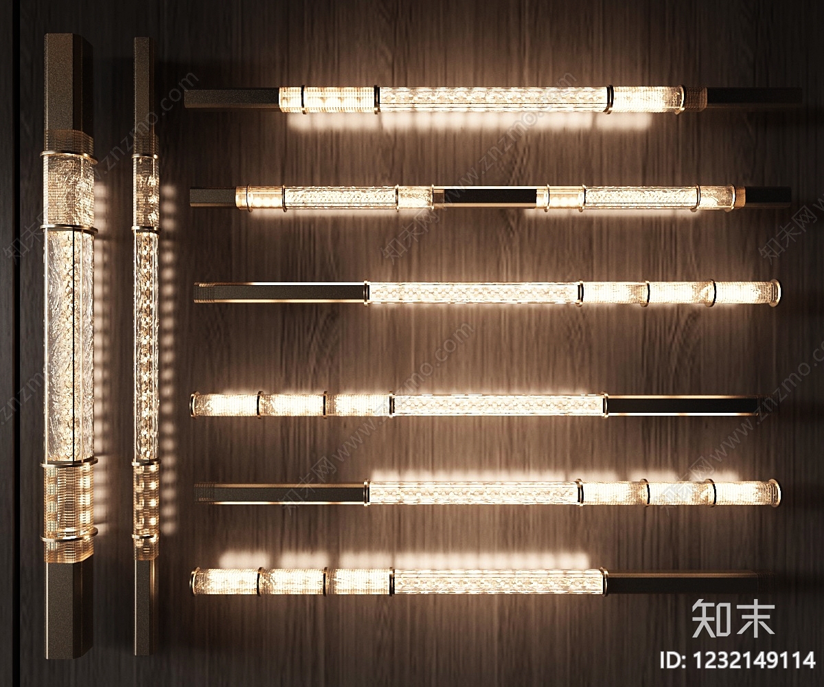 轻奢壁灯3D模型下载【ID:1232149114】
