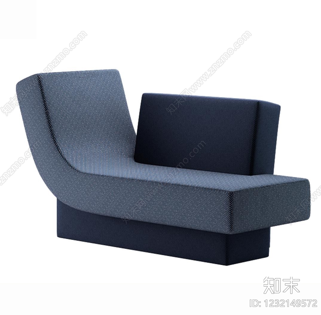 现代贵妃椅3D模型下载【ID:1232149572】
