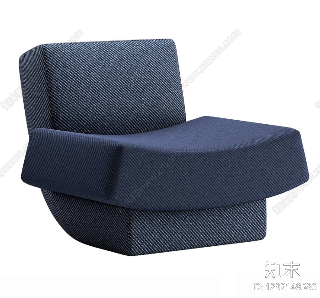 现代休闲椅3D模型下载【ID:1232149586】