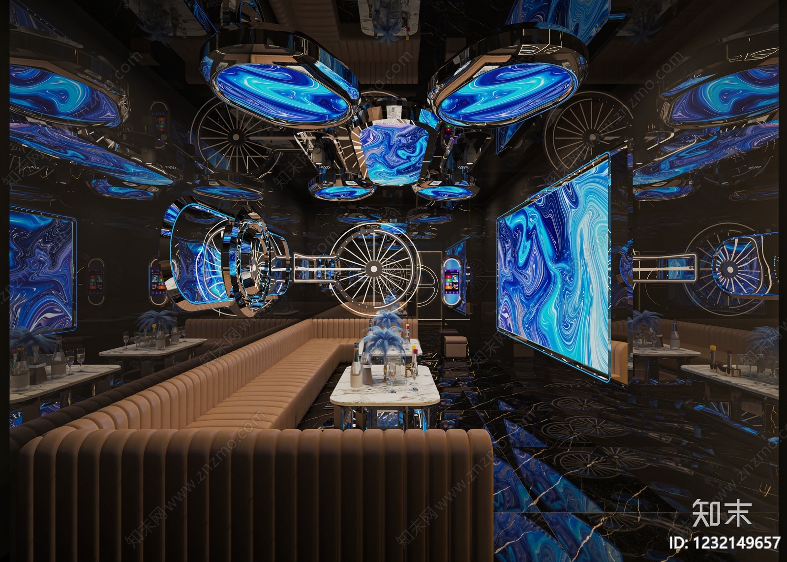 赛博朋克风KTV3D模型下载【ID:1232149657】