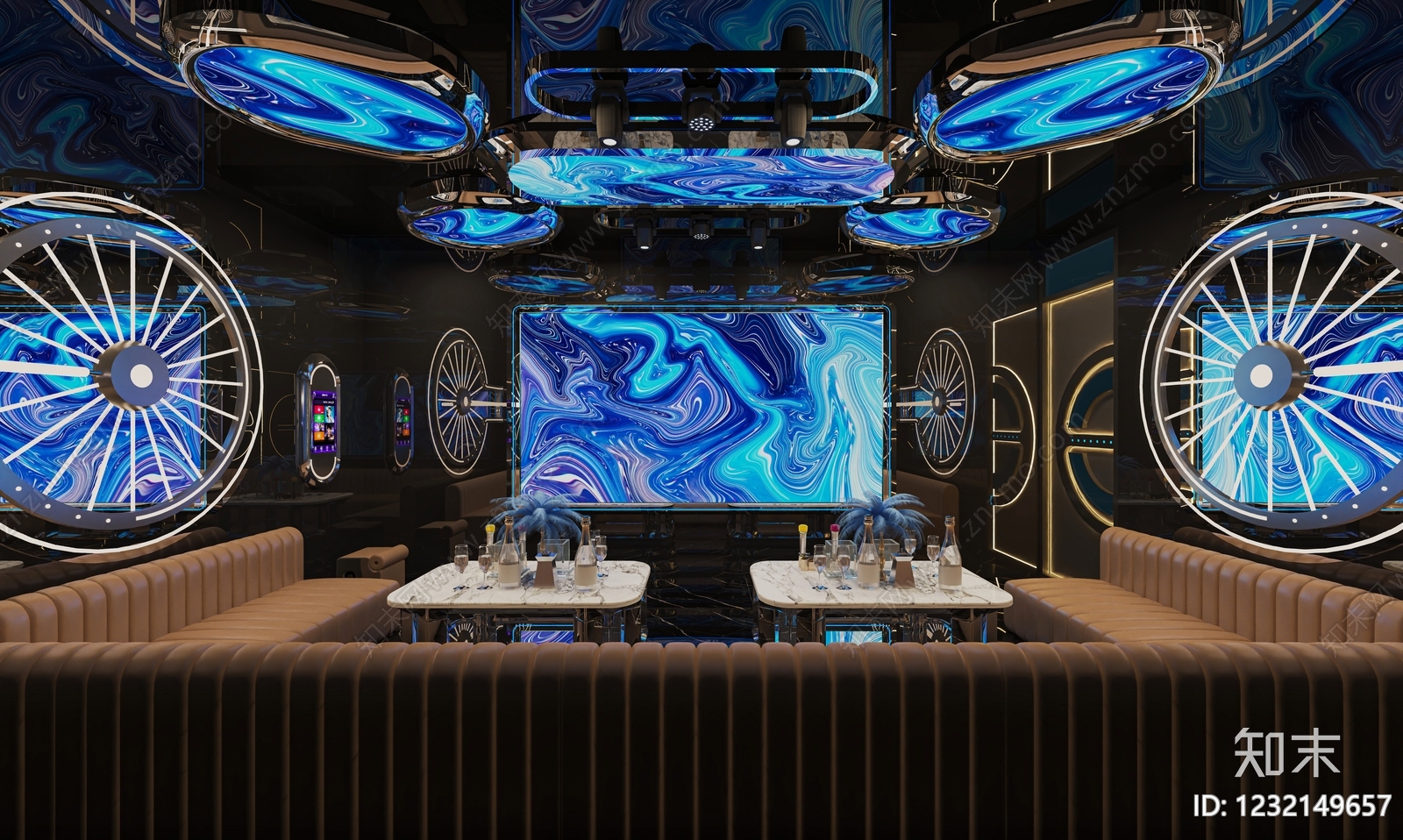 赛博朋克风KTV3D模型下载【ID:1232149657】