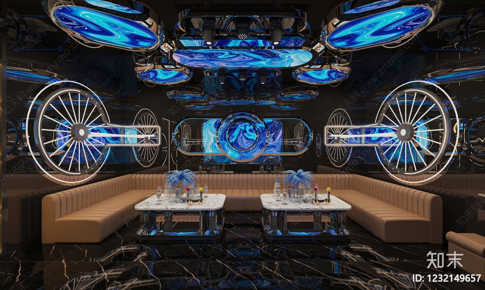赛博朋克风KTV3D模型下载【ID:1232149657】